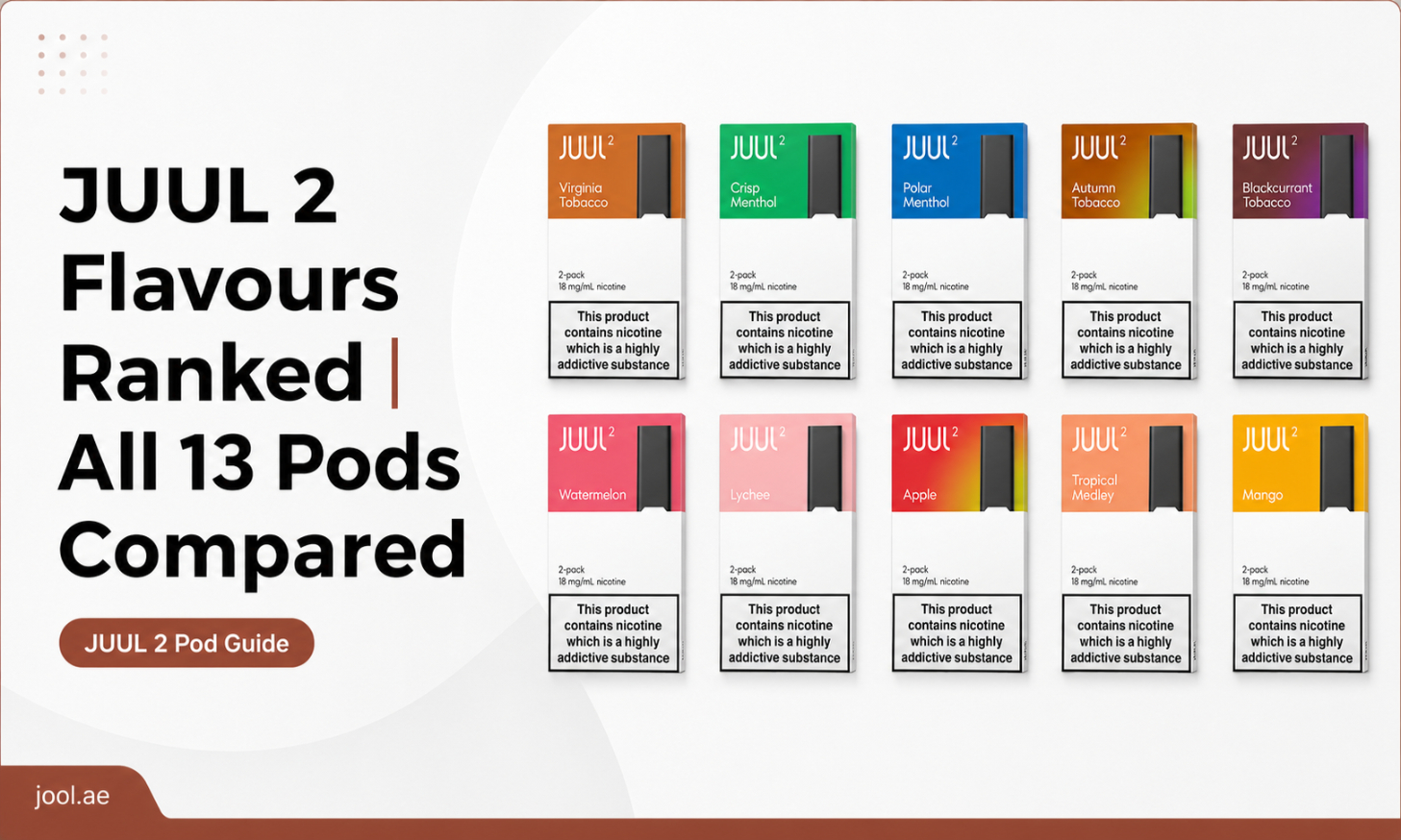 JUUL 2 Flavours Ranked | All 13 Pods Compared